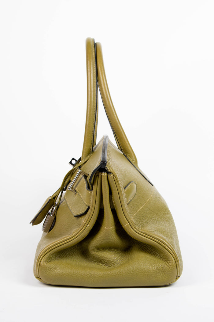 2005 Hermès Birkin JPG HAC in Vert Chartreuse Clemence Leather with SHW