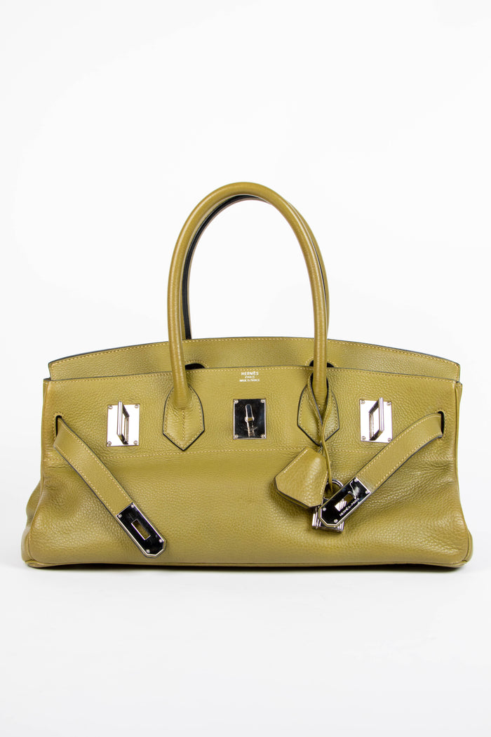 2005 Hermès Birkin JPG HAC in Vert Chartreuse Clemence Leather with SHW