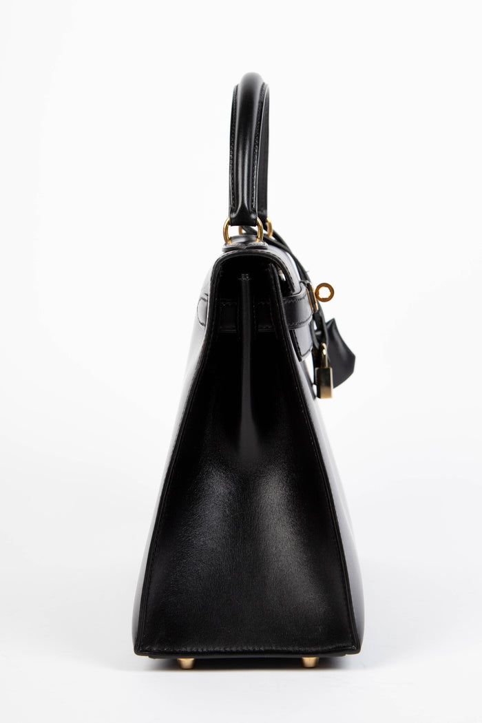 1996 Hermès Kelly 28cm Sellier in Black Box Calf Leather with GHW