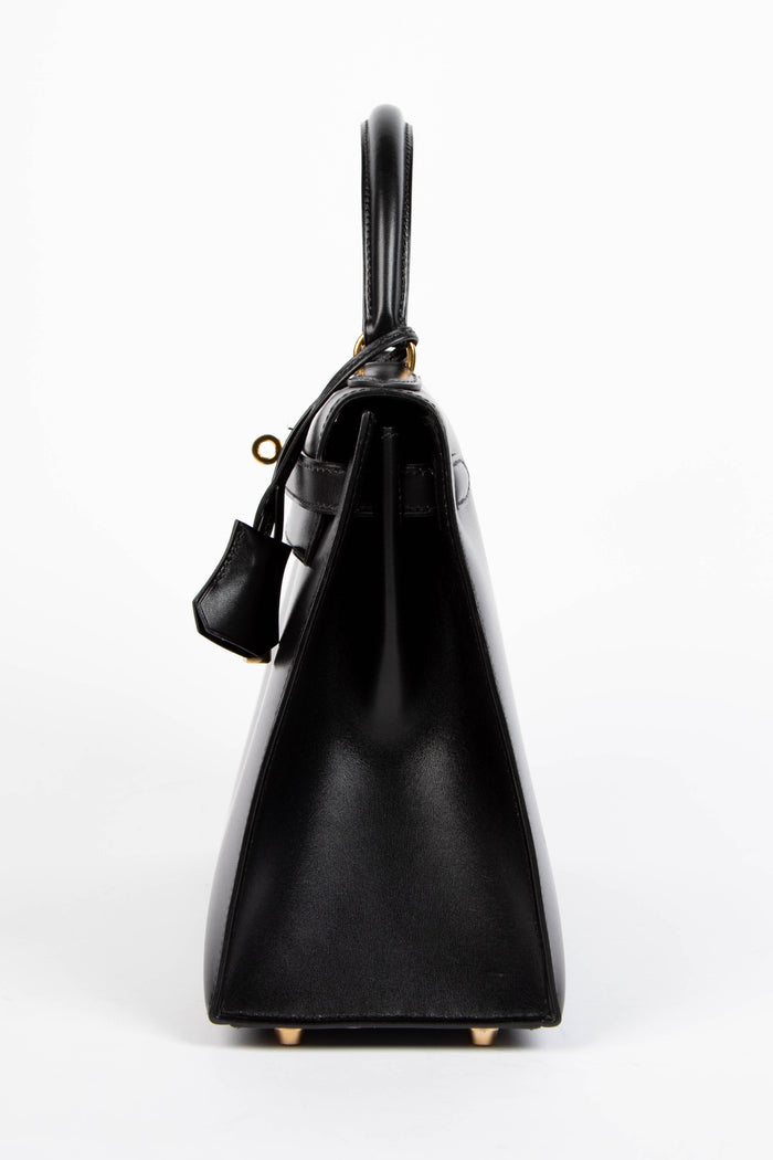 1996 Hermès Kelly 28cm Sellier in Black Box Calf Leather with GHW
