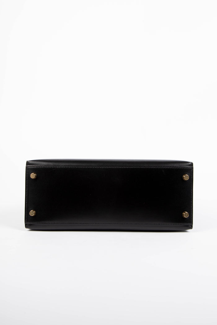 1996 Hermès Kelly 28cm Sellier in Black Box Calf Leather with GHW