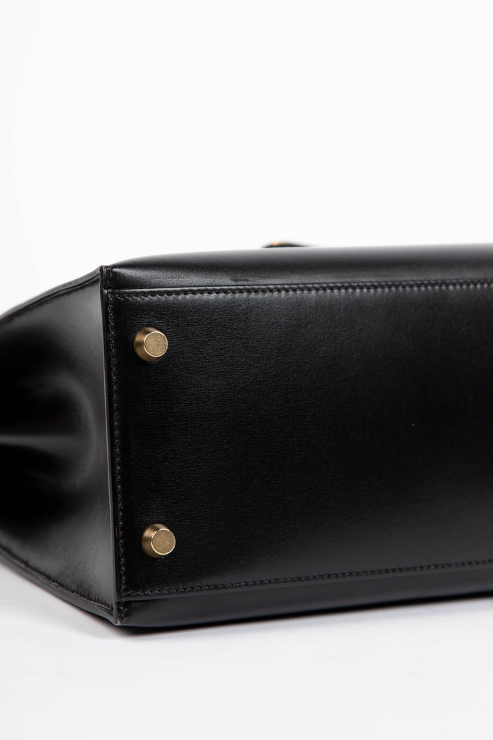 1996 Hermès Kelly 28cm Sellier in Black Box Calf Leather with GHW