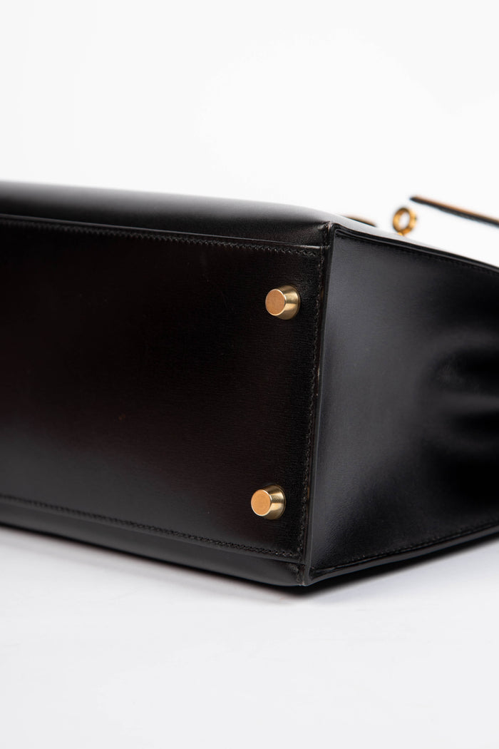 1996 Hermès Kelly 28cm Sellier in Black Box Calf Leather with GHW