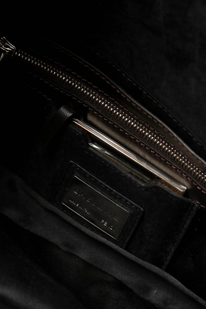 RARE Fendi Silver Sequin and Beaded Baguette Shoulder Bag
