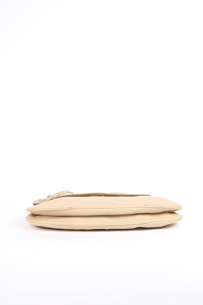 Vintage Prada Beige Leather Vitello Daino Bar Bag