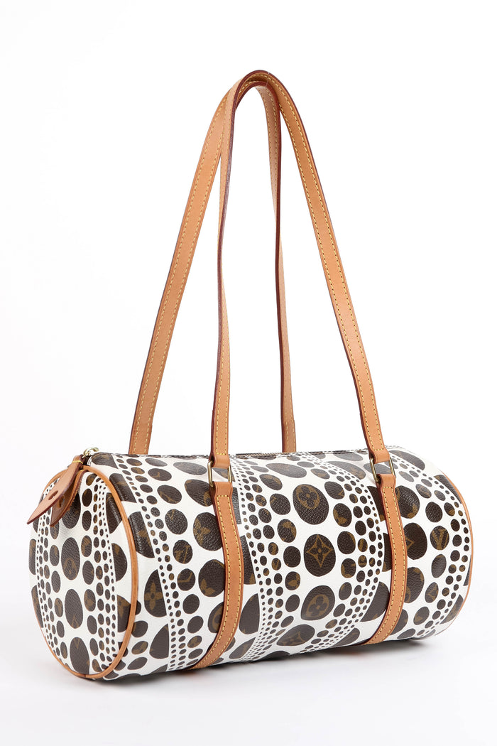 RARE Louis Vuitton x Yayoi Kusama White Infinity Dot Papillon 30cm