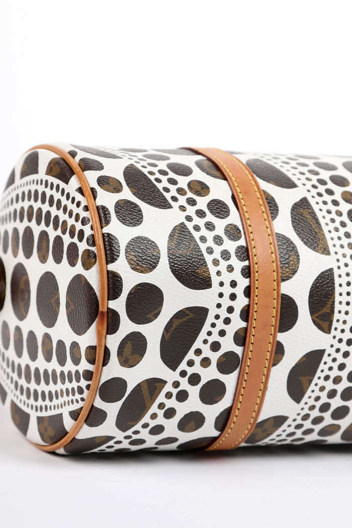 RARE Louis Vuitton x Yayoi Kusama White Infinity Dot Papillon 30cm