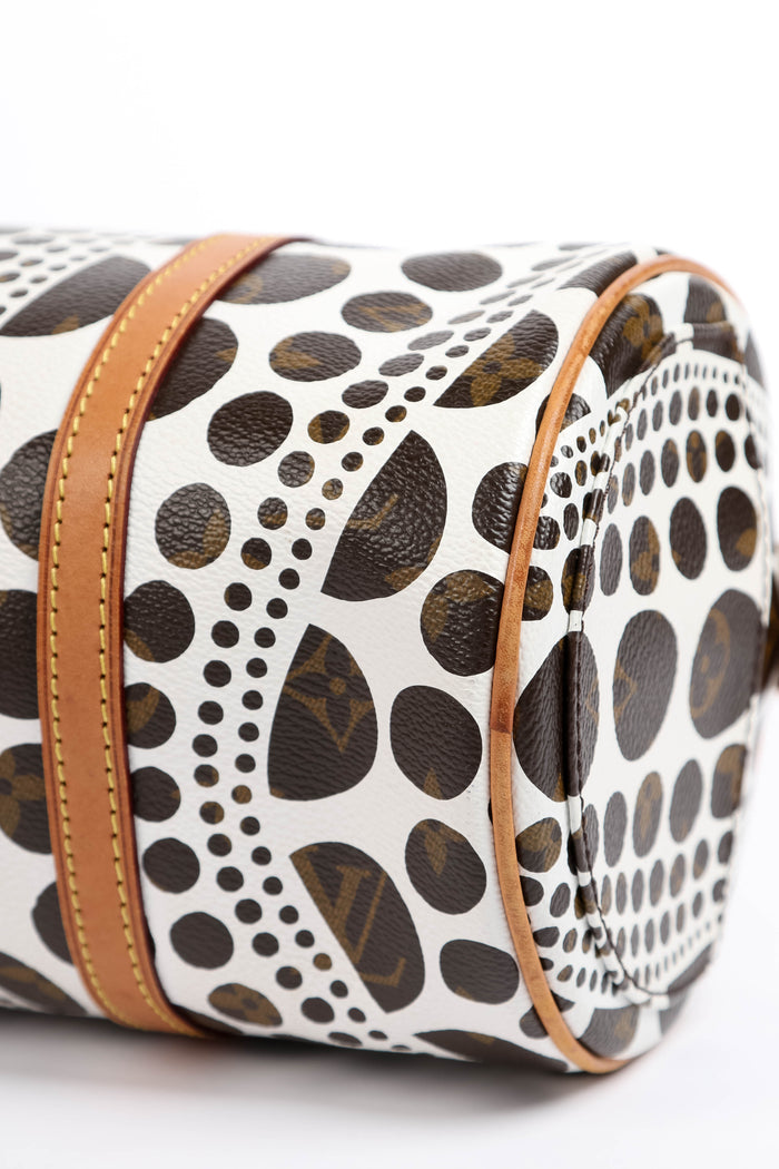 RARE Louis Vuitton x Yayoi Kusama White Infinity Dot Papillon 30cm