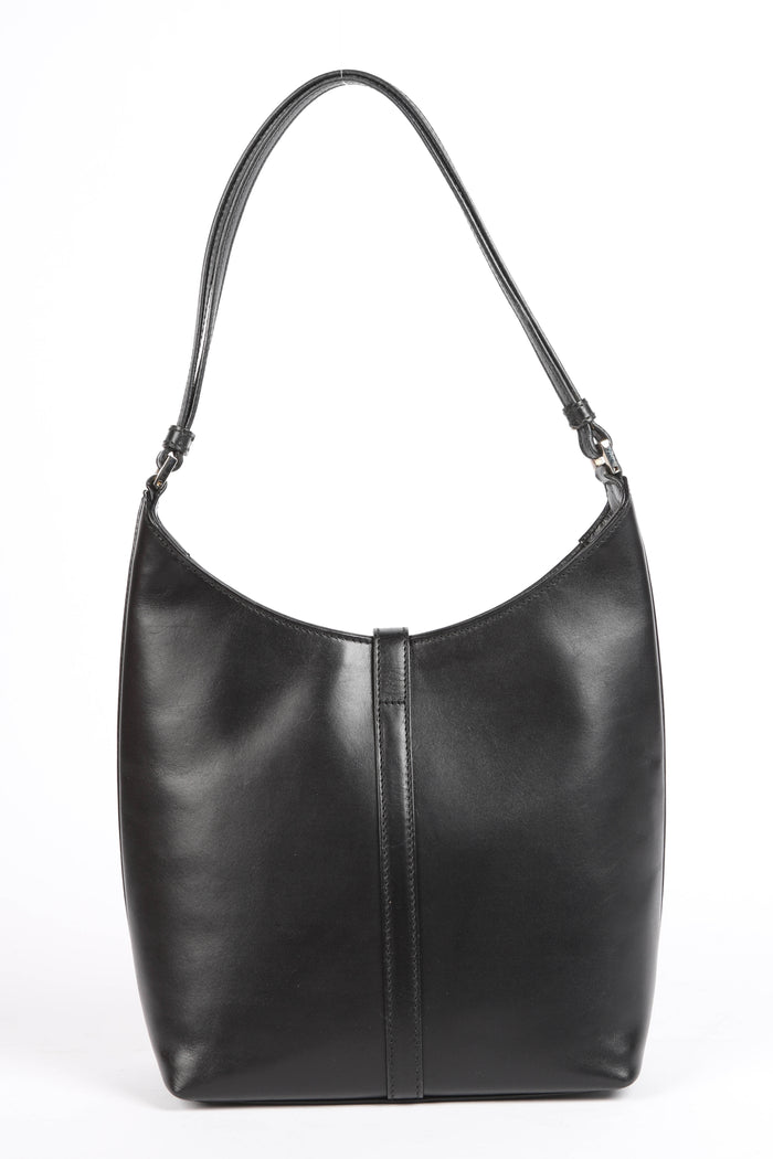 Vintage Gucci Black Leather Jackie Bucket Bag