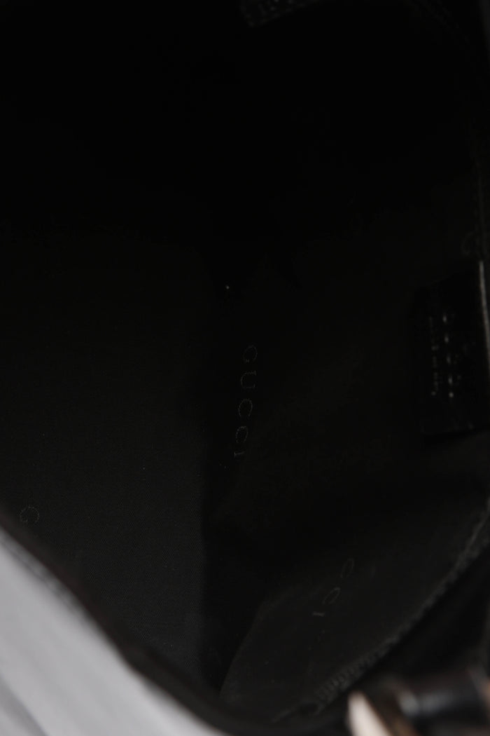 Vintage Gucci Black Leather Jackie Bucket Bag