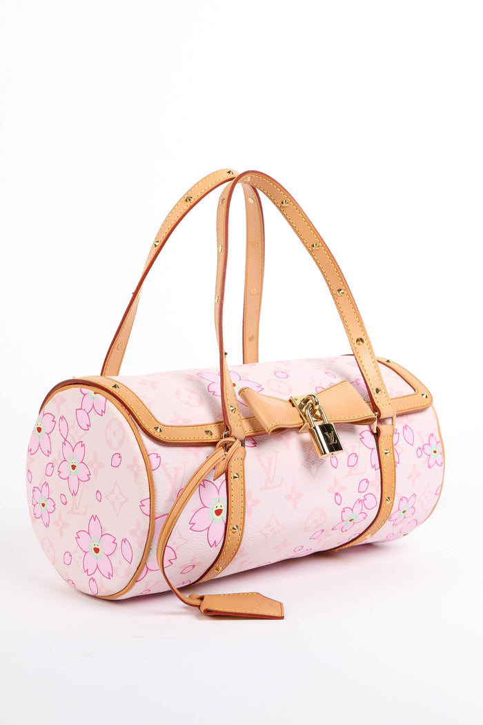 Louis Vuitton x Takashi Murakami Pink Cherry Blossom Monogram Papillon Bag