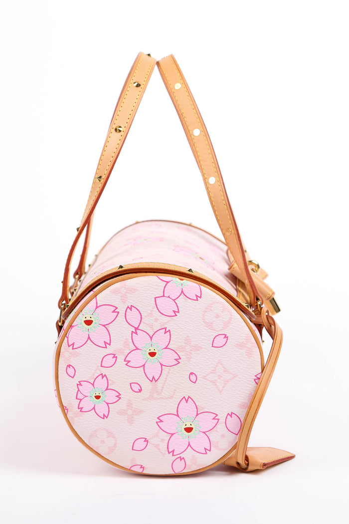 Louis Vuitton x Takashi Murakami Pink Cherry Blossom Monogram Papillon Bag