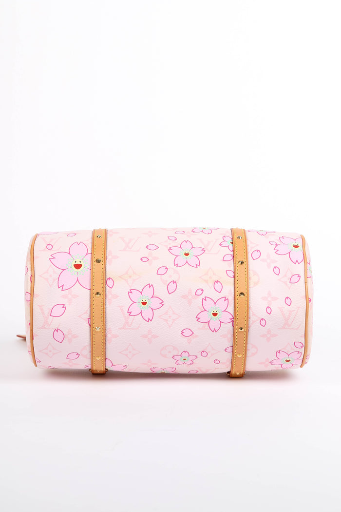 Louis Vuitton x Takashi Murakami Pink Cherry Blossom Monogram Papillon Bag