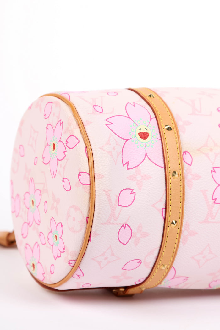 Louis Vuitton x Takashi Murakami Pink Cherry Blossom Monogram Papillon Bag