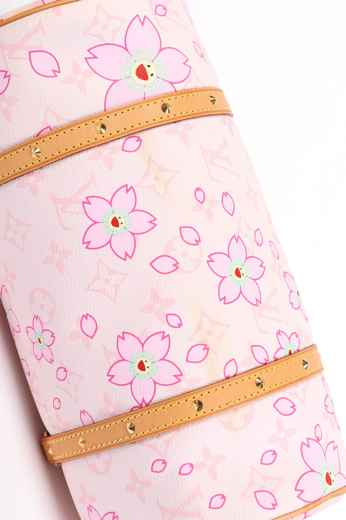 Louis Vuitton x Takashi Murakami Pink Cherry Blossom Monogram Papillon Bag