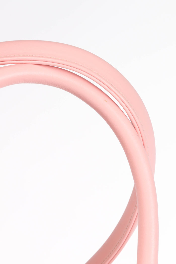 RARE 90s Chanel Pink Quilted Lambskin Bowling Bag