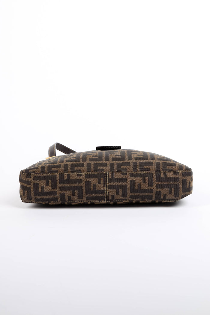 Vintage Fendi Zucca Shoulder Bag GHW