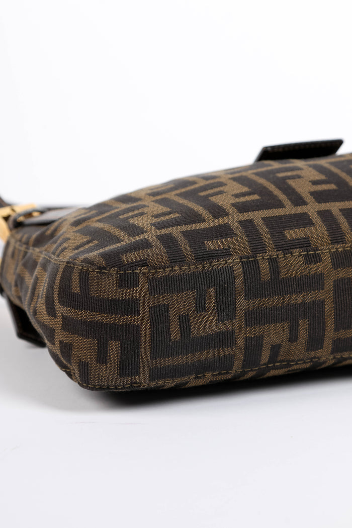 Vintage Fendi Zucca Shoulder Bag GHW