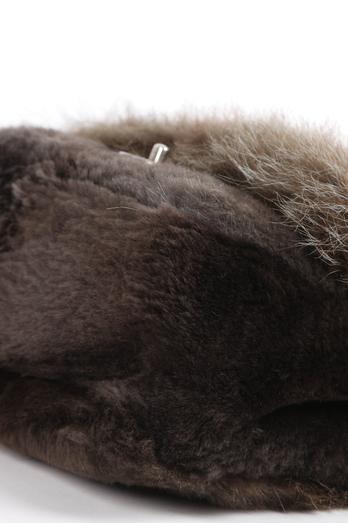 2010s Chanel Brown Fur Single Flap Bag