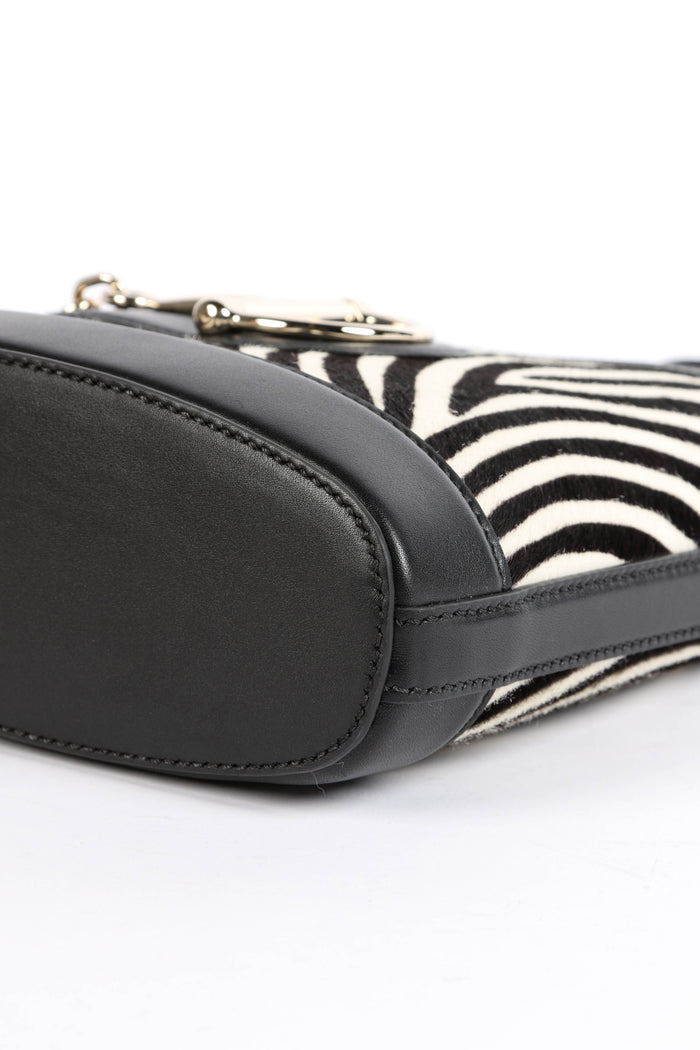 RARE Gucci Zebra Printed Ponyhair 73 Mini Bucket Bag