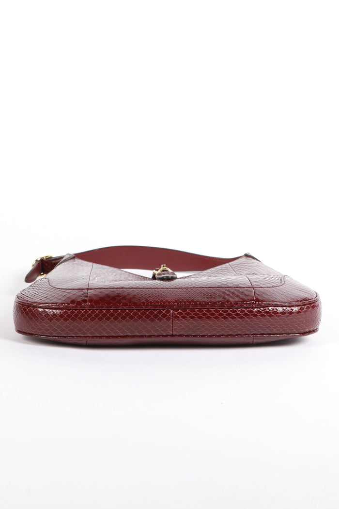 RARE Gucci Red Python Jackie Shoulder Bag