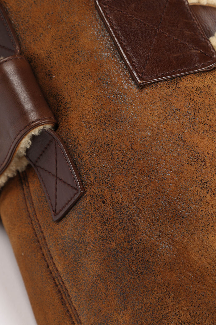 2000s Christian Dior Shearling Flight Collection Shoulder Bag