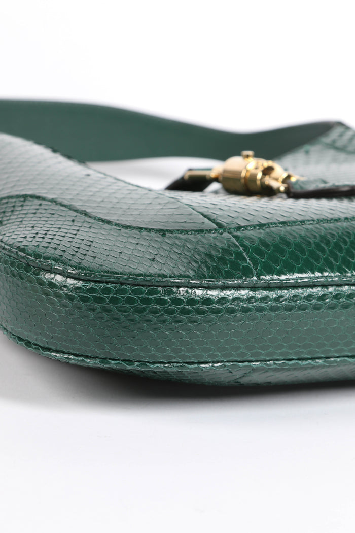 RARE Gucci Green Python Jackie Shoulder Bag