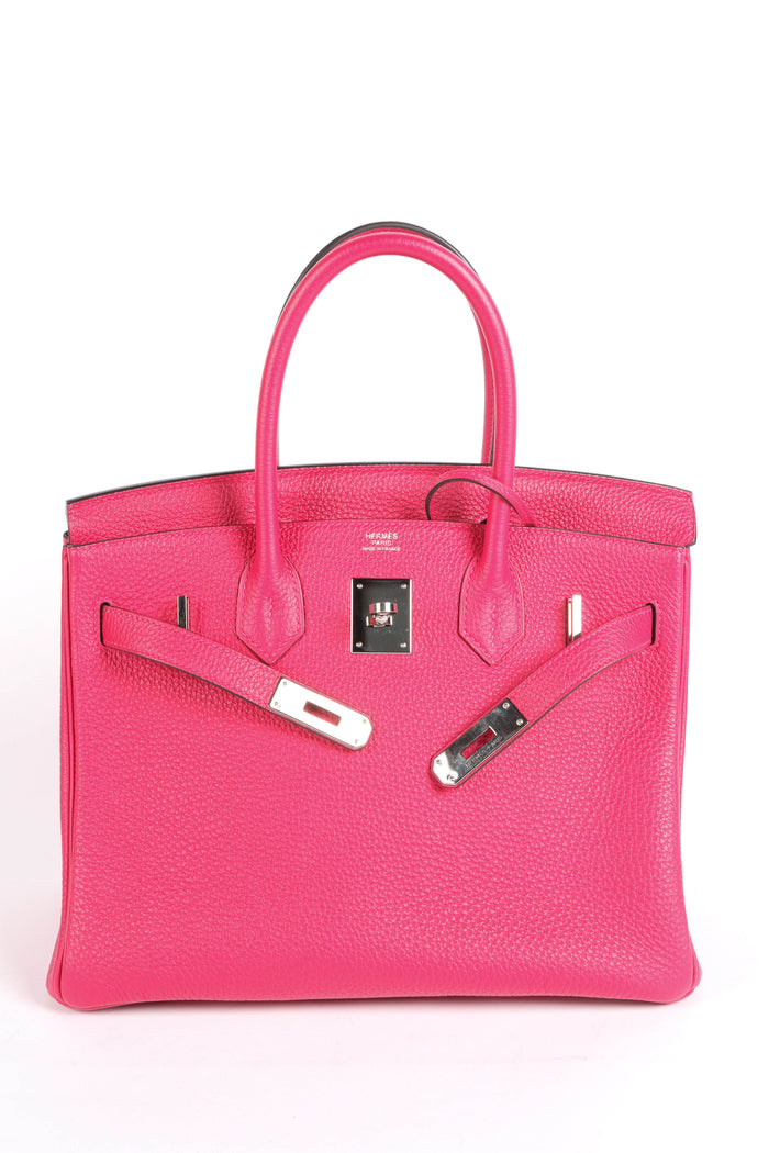 2021 Hermès Birkin 30cm in Rose Mexico Togo Leather with Palladium Hardware