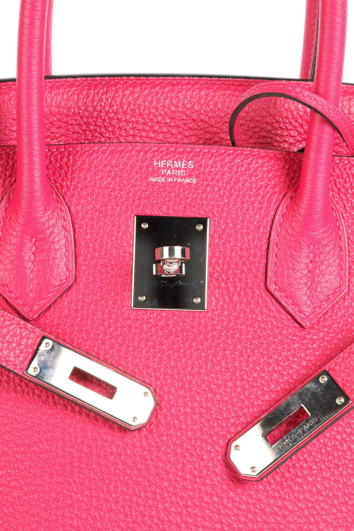 2021 Hermès Birkin 30cm in Rose Mexico Togo Leather with Palladium Hardware
