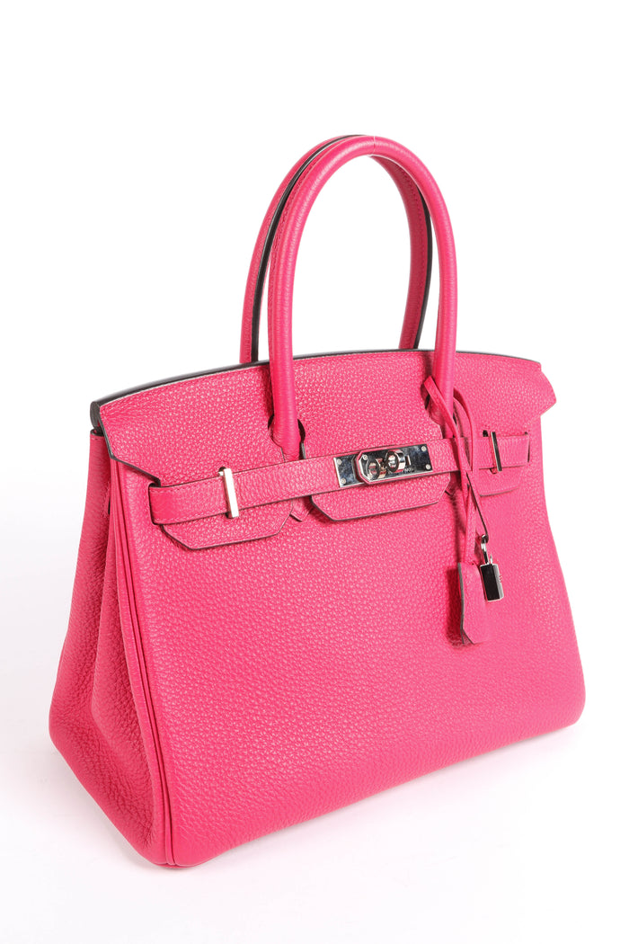 2021 Hermès Birkin 30cm in Rose Mexico Togo Leather with Palladium Hardware