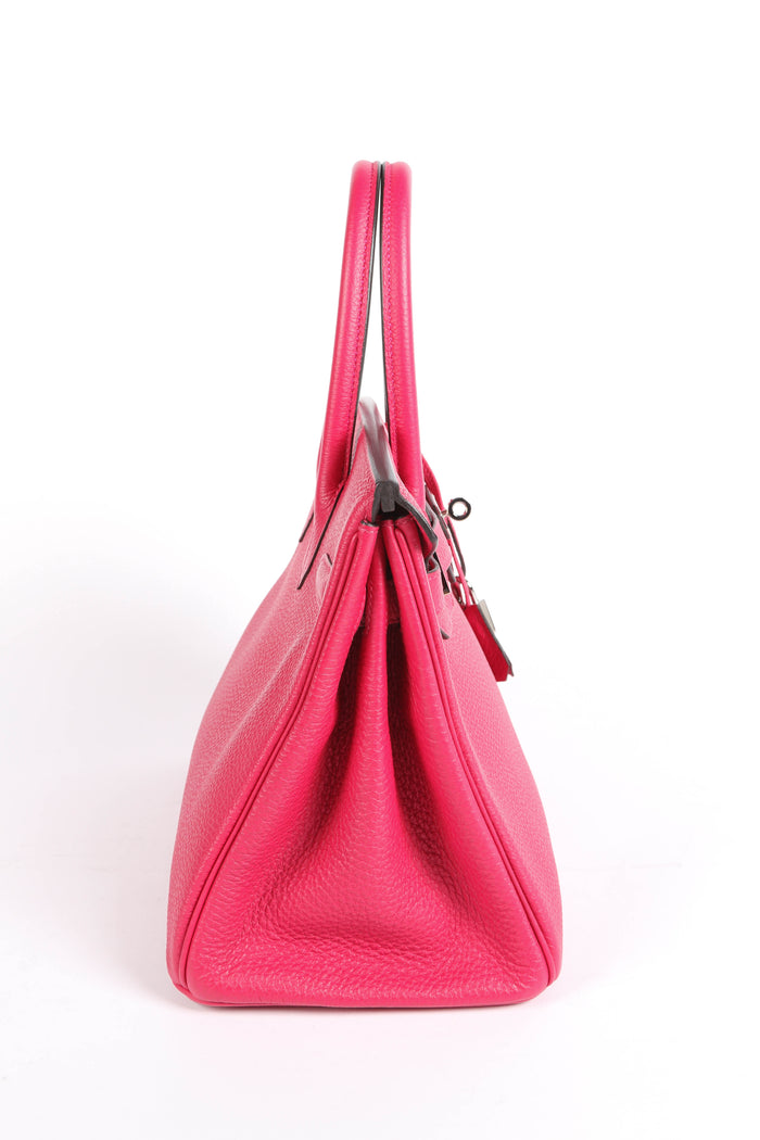 2021 Hermès Birkin 30cm in Rose Mexico Togo Leather with Palladium Hardware