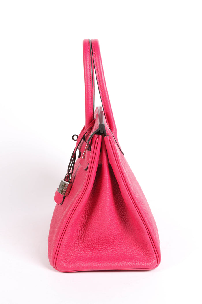 2021 Hermès Birkin 30cm in Rose Mexico Togo Leather with Palladium Hardware