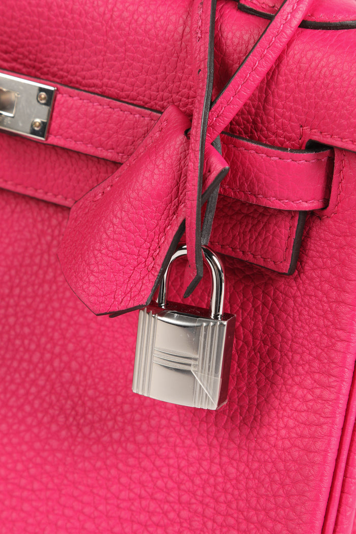 2025 Hermes Kelly 25 Retourne in Rose Mexico Togo Leather with Palladium Hardware