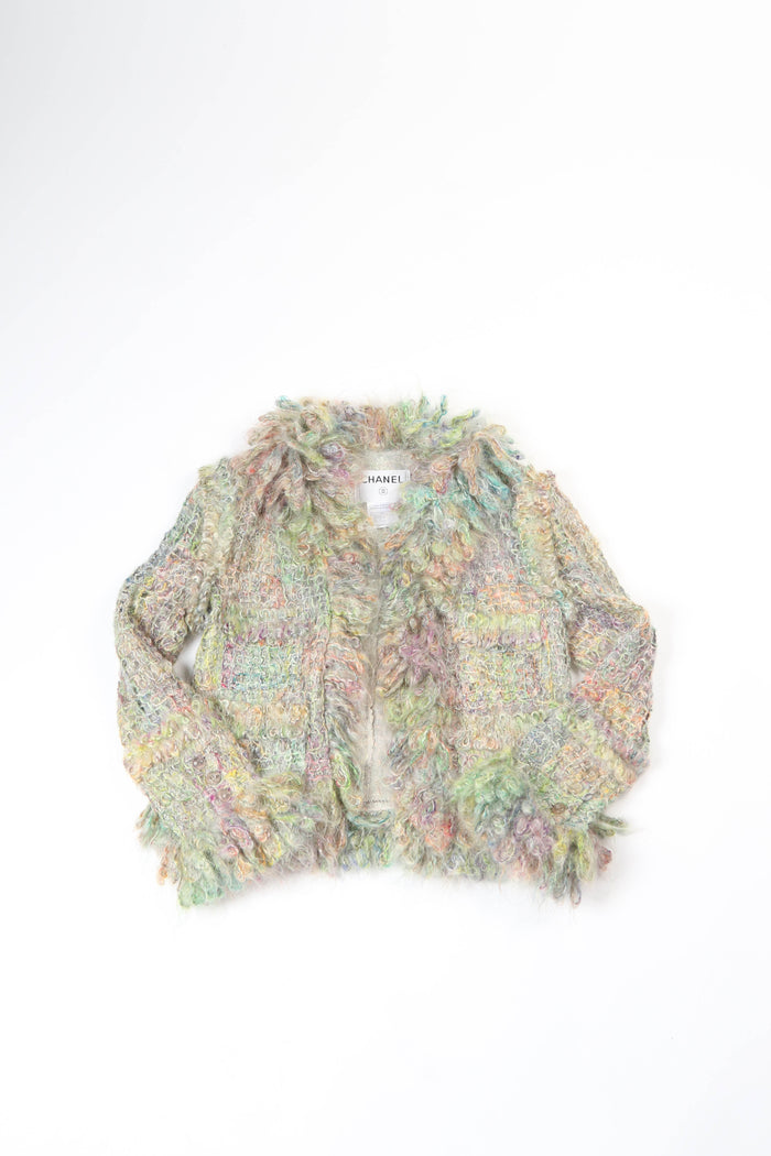 RARE 2000s Chanel Rainbow Mohair Jacket FR 40 (UK 12)