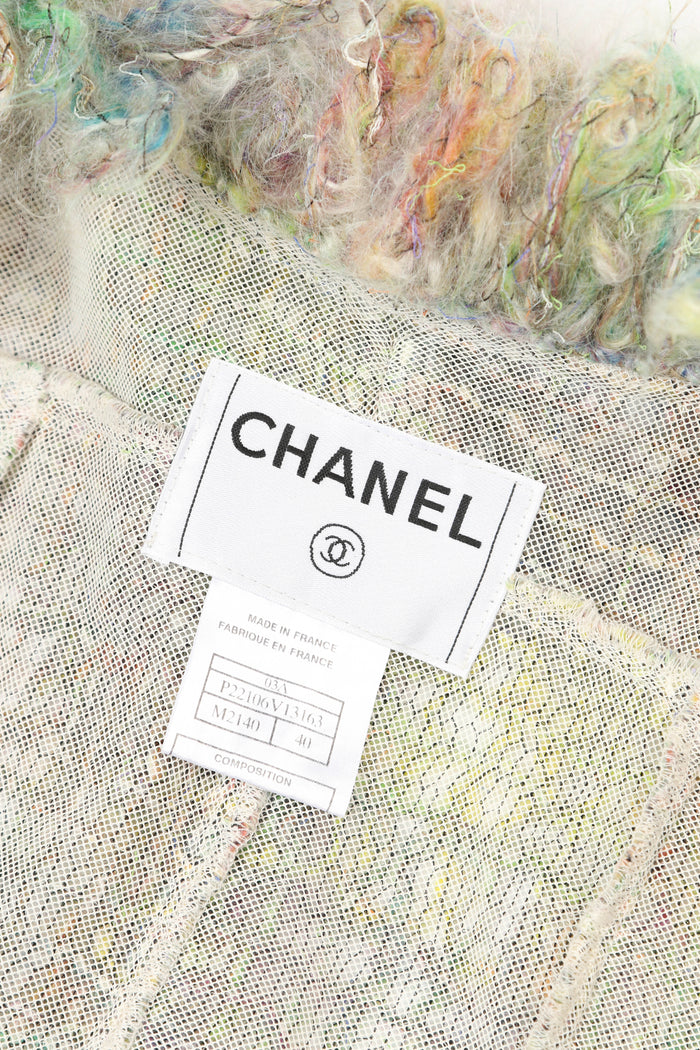 RARE 2000s Chanel Rainbow Mohair Jacket FR 40 (UK 12)