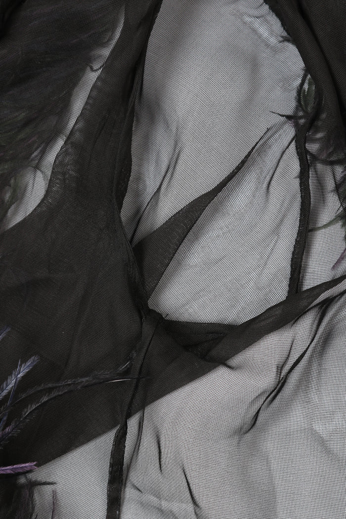 RARE 1996 Gucci Tom Ford Black Ostrich Feather Jacket (UK 8)