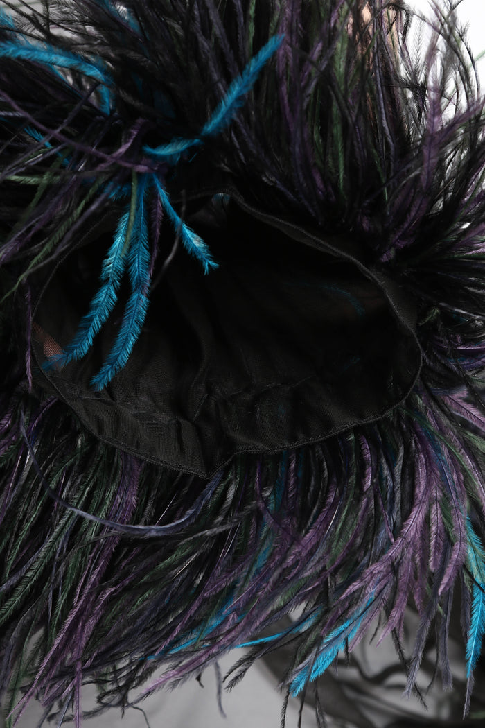 RARE 1996 Gucci Tom Ford Black Ostrich Feather Jacket (UK 8)