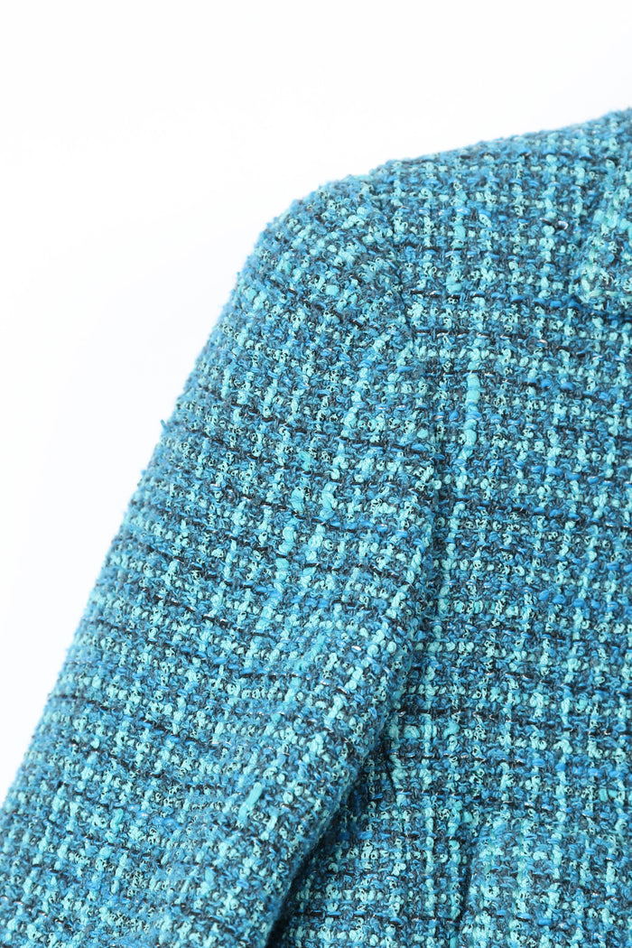 Chanel Blue Tweed Jacket FR 36 (UK 10)