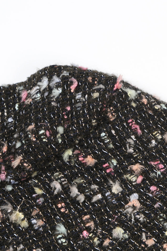2000s Chanel Black Multicolour Tweed Jacket (FR 38)