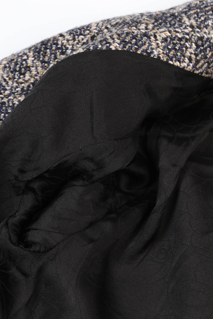 2000s Chanel Black Multicolour Tweed Jacket (FR 38)