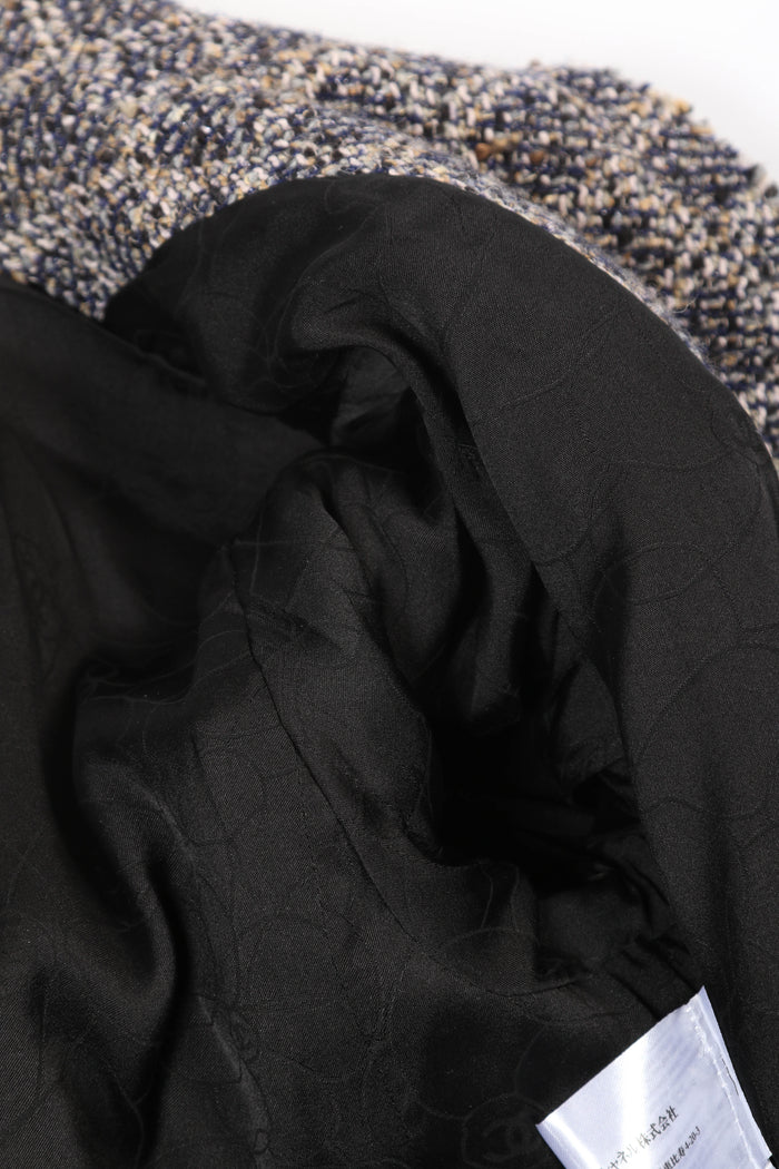 2000s Chanel Black Multicolour Tweed Jacket (FR 38)
