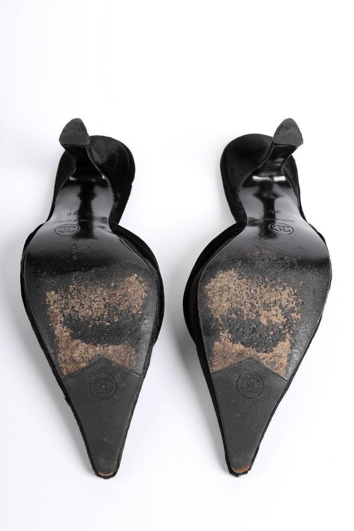 2000s Chanel Black Pony Hair Court Heels (EU 36)