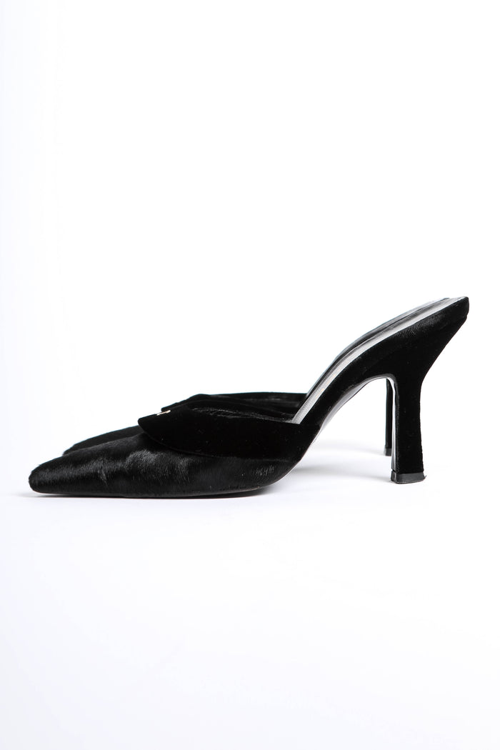 2000s Chanel Black Pony Hair Court Heels (EU 36)