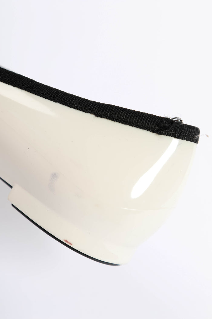 Chanel Black and White Rubber Ballet Flats (EU 37)