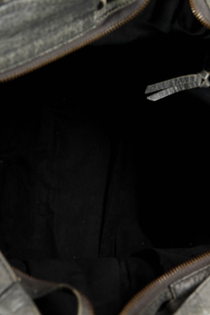 2010s Balenciaga Grey Leather City Bag
