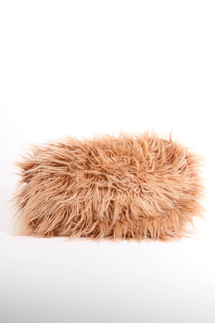 Prada Blush Pink Faux Fur Tote Bag