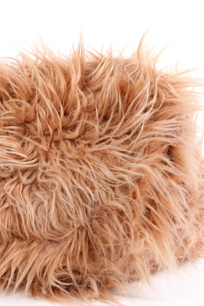 Prada Blush Pink Faux Fur Tote Bag