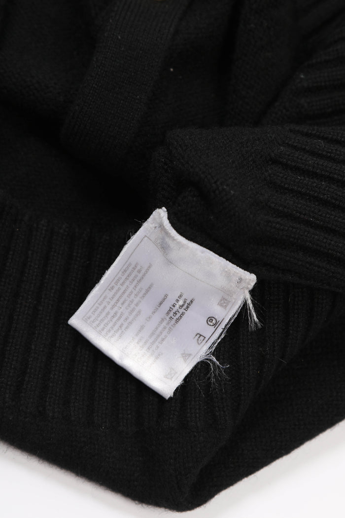 RARE Chanel Black CC Button Cashmere Cardigan FR 38 (UK 10)