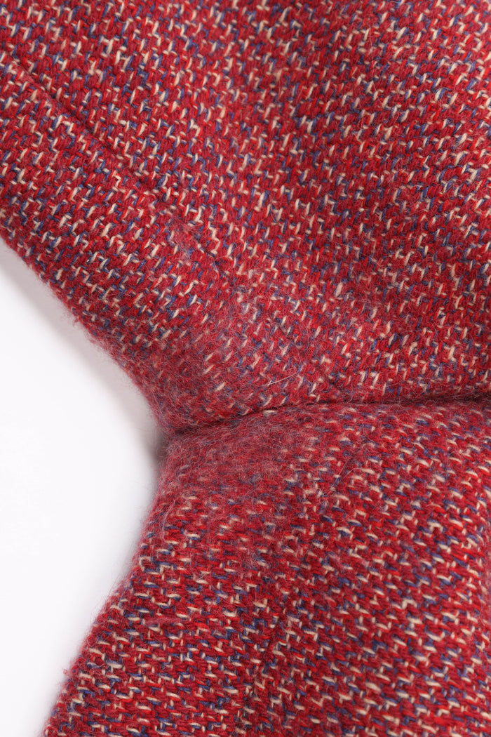2000s Chanel Red Tweed Jacket and Midi Skirt Suit FR 40 (UK 12)