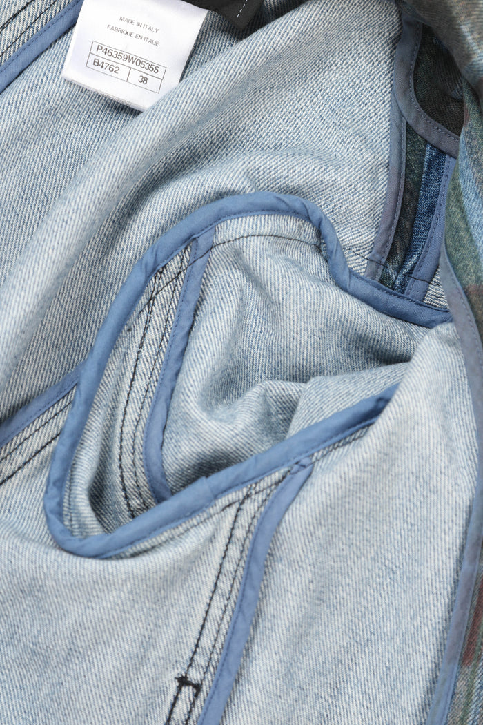 2010s Chanel Edinburgh Check Denim Blazer FR 38 (UK 10)